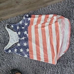 Old Navy American Flag tank top, size large